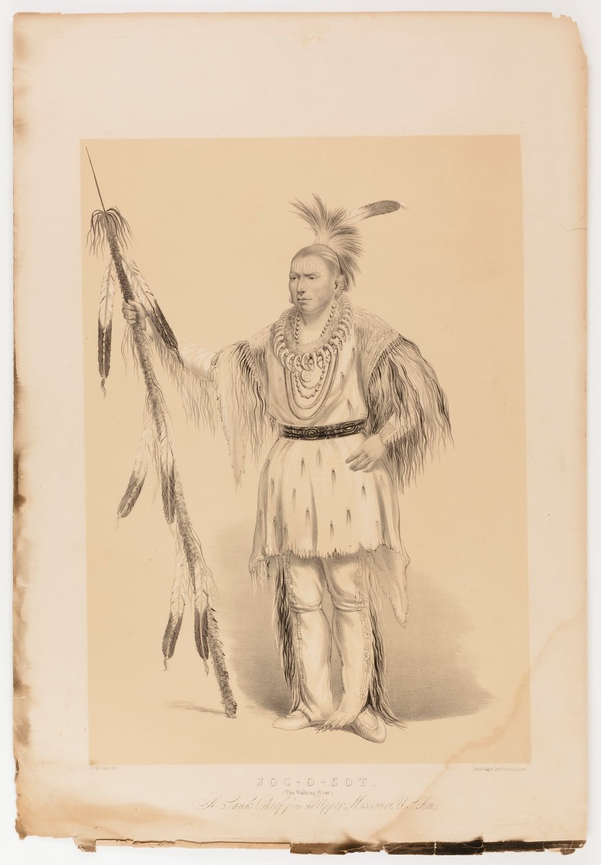 Joc-o-sot, chodzący niedźwiedź autorstwa George Catlin