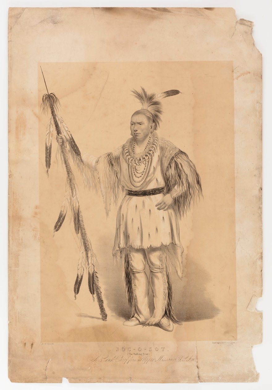 Joc-o-sot, Chodzący Niedźwiedź autorstwa George Catlin
