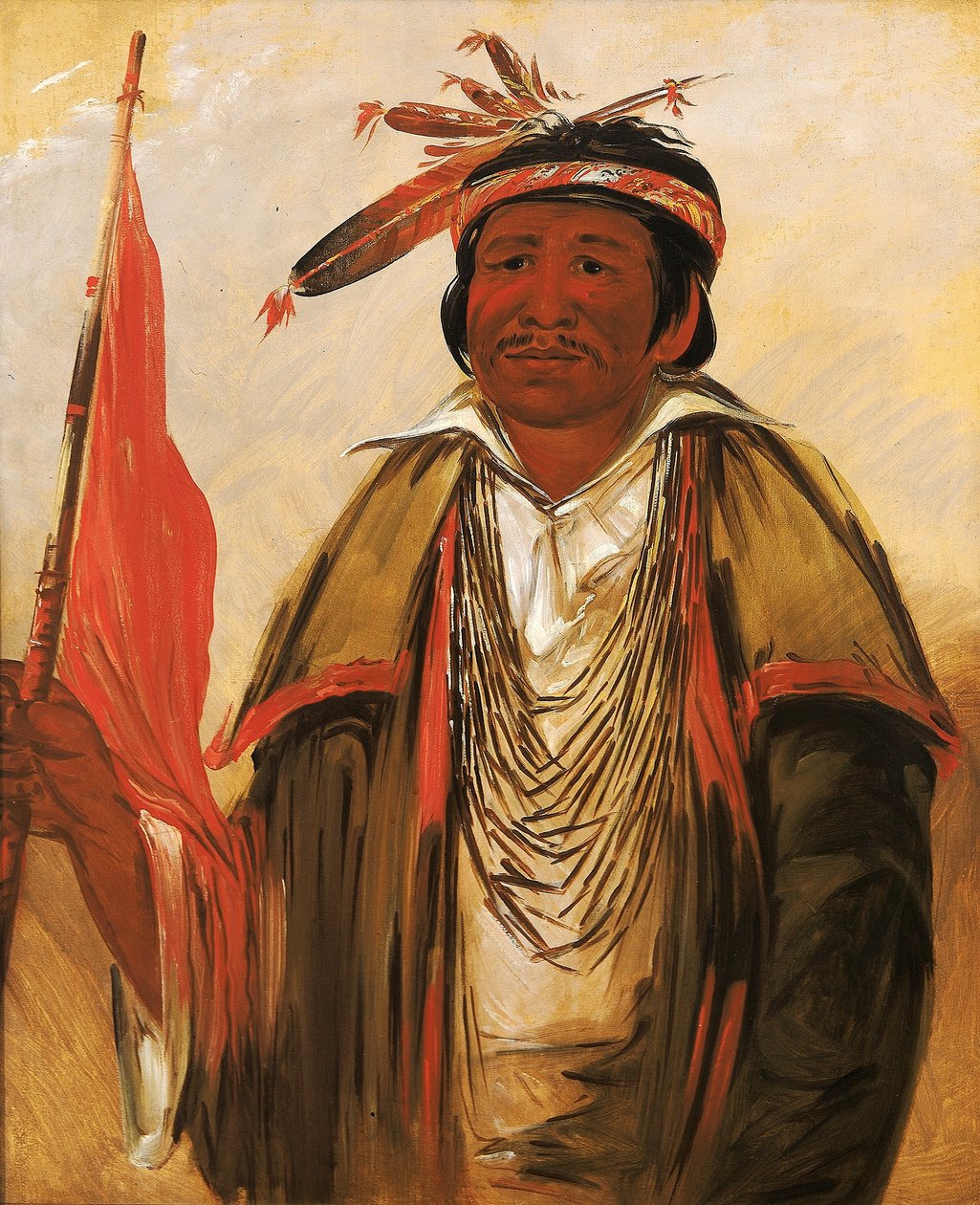 Ke-chím-qua, Big Bear autorstwa George Catlin