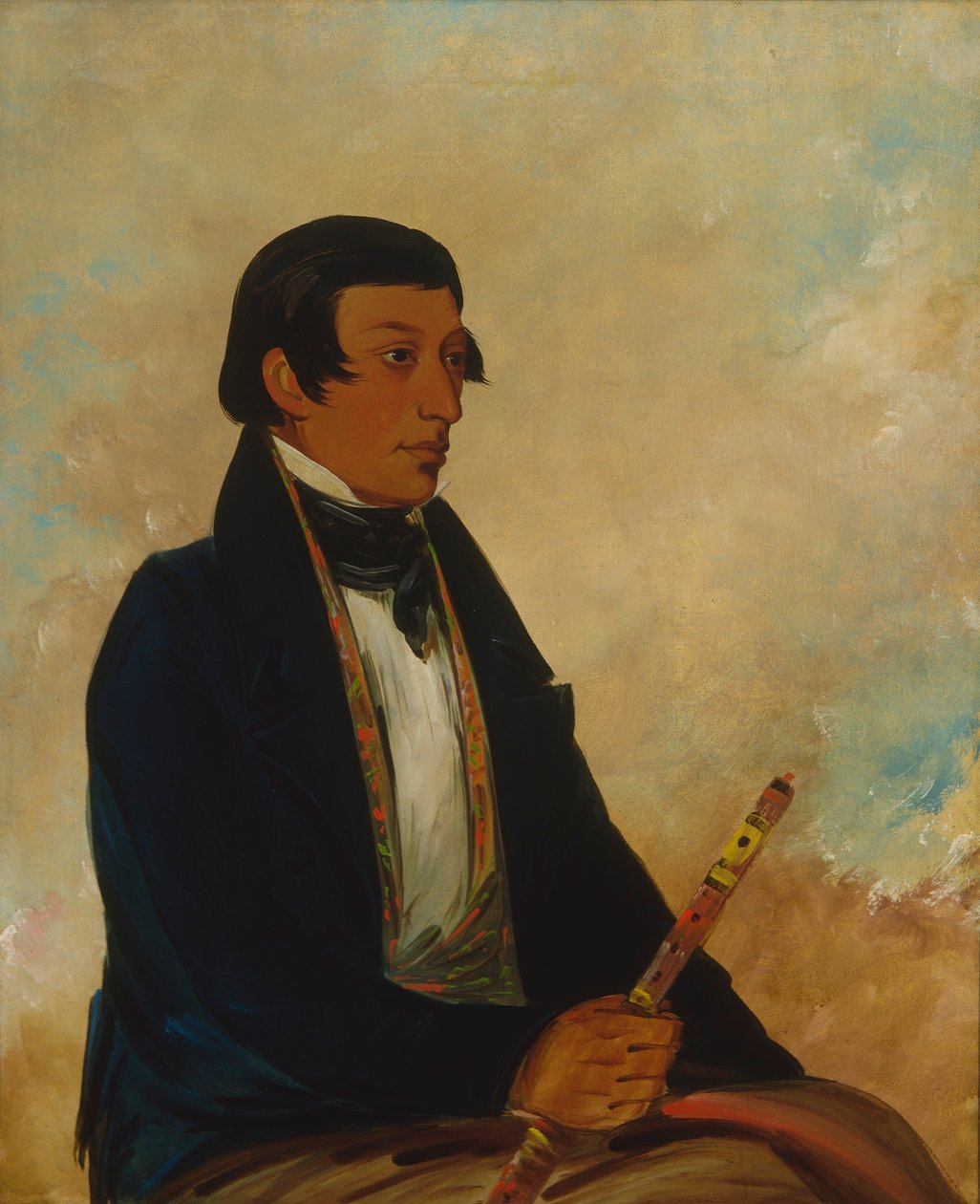 Kee-món-saw, Mały Wódz, Wódz autorstwa George Catlin