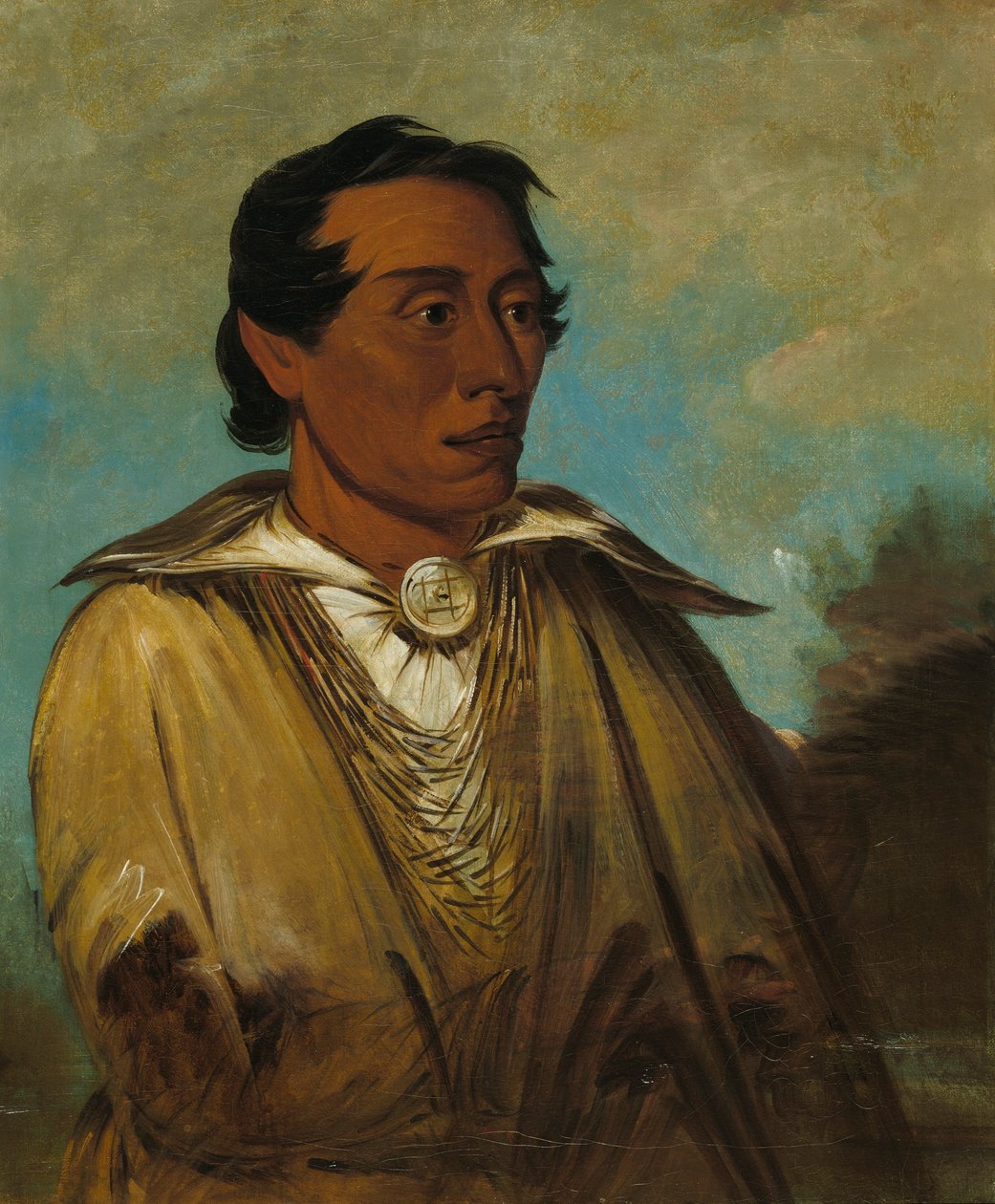 Kee-án-ne-kuk, najważniejszy człowiek, wódz plemienia autorstwa George Catlin