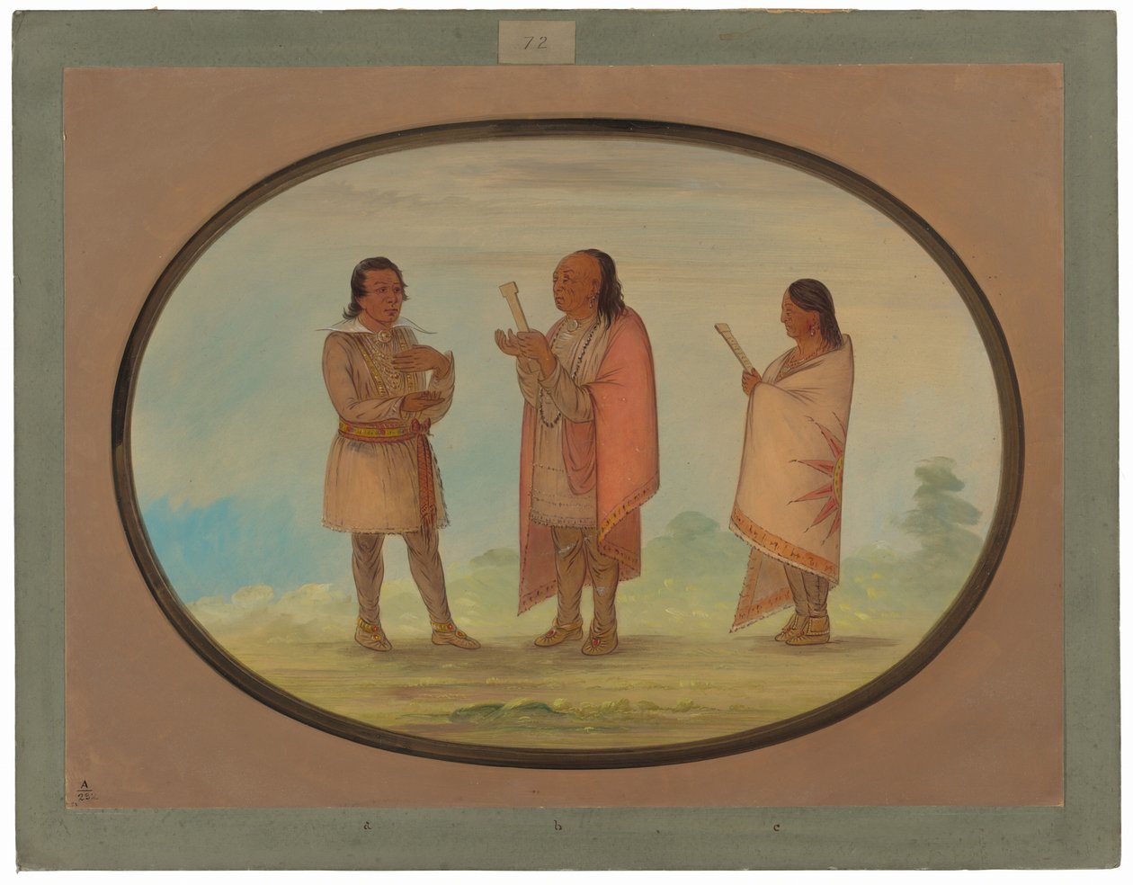 Indianie Kickapoo głoszą i modlą się autorstwa George Catlin