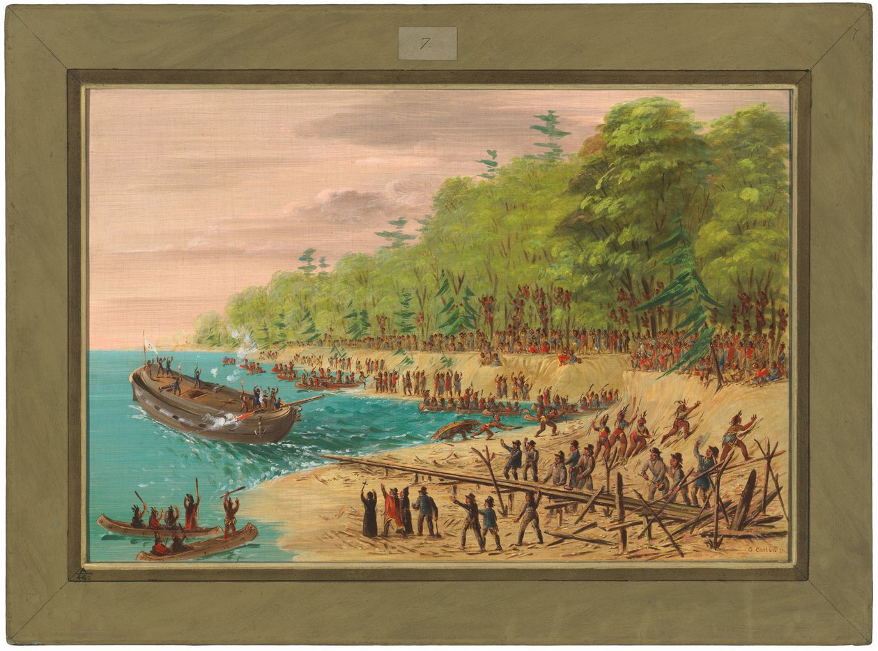Uruchomienie gryfa. lipiec 1679 r autorstwa George Catlin
