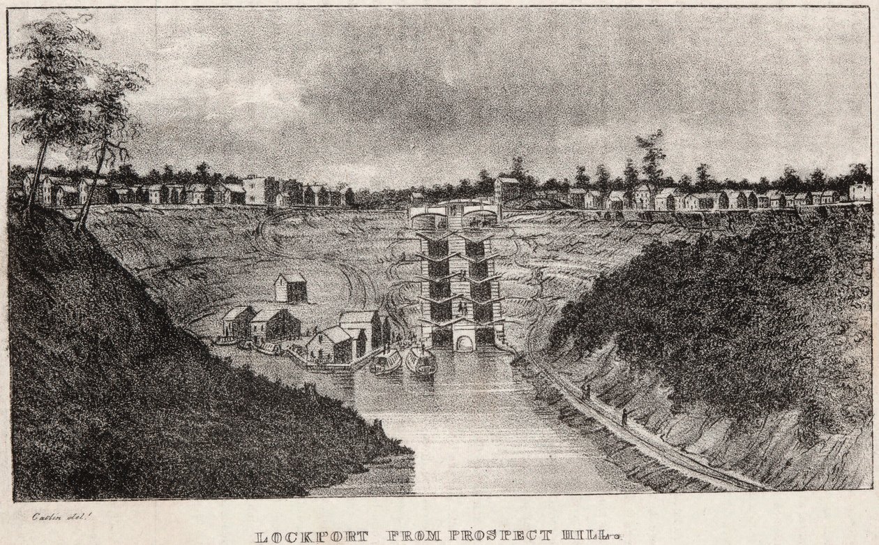 Lockport z Prospect Hill autorstwa George Catlin