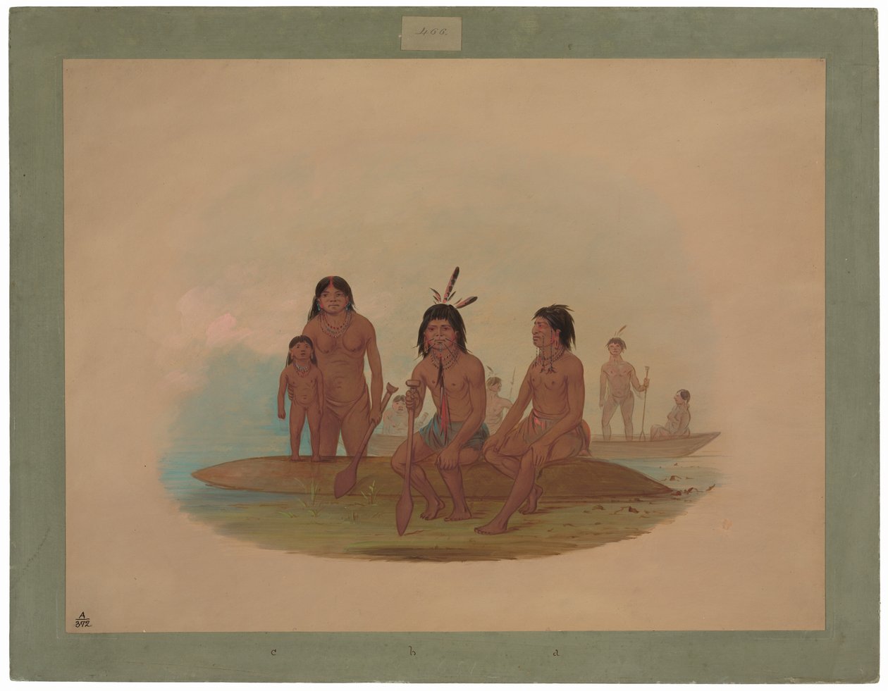 Indianie Marahua autorstwa George Catlin