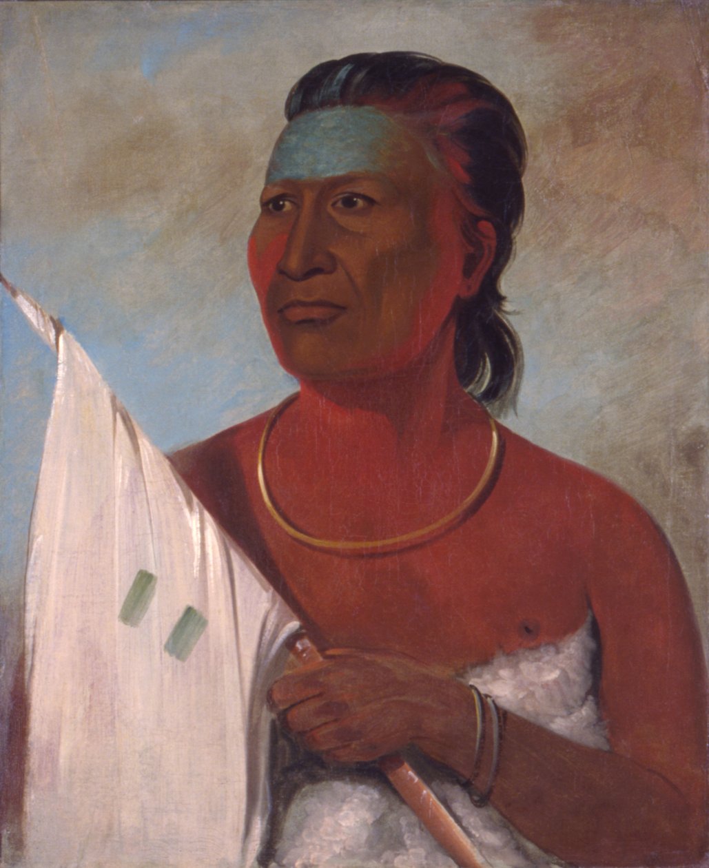 Náh-pope, Soup, doradca Black Hawka autorstwa George Catlin