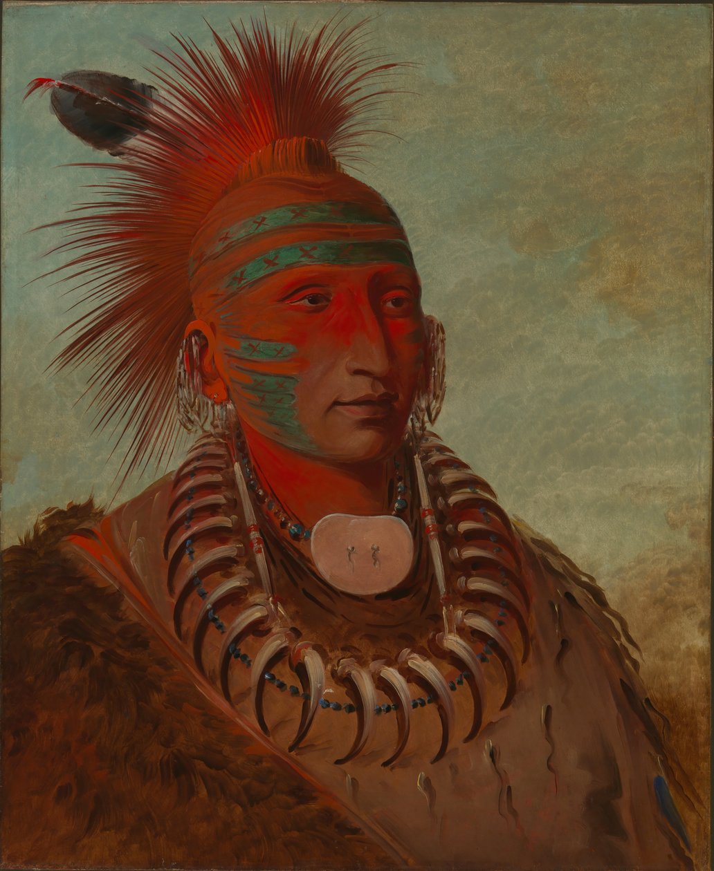 No-ho-mun-ya, Ten, Który Nie Poświęca Uwagi autorstwa George Catlin