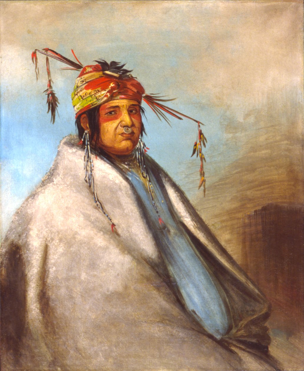 Non-on-dá-gon, wódz autorstwa George Catlin