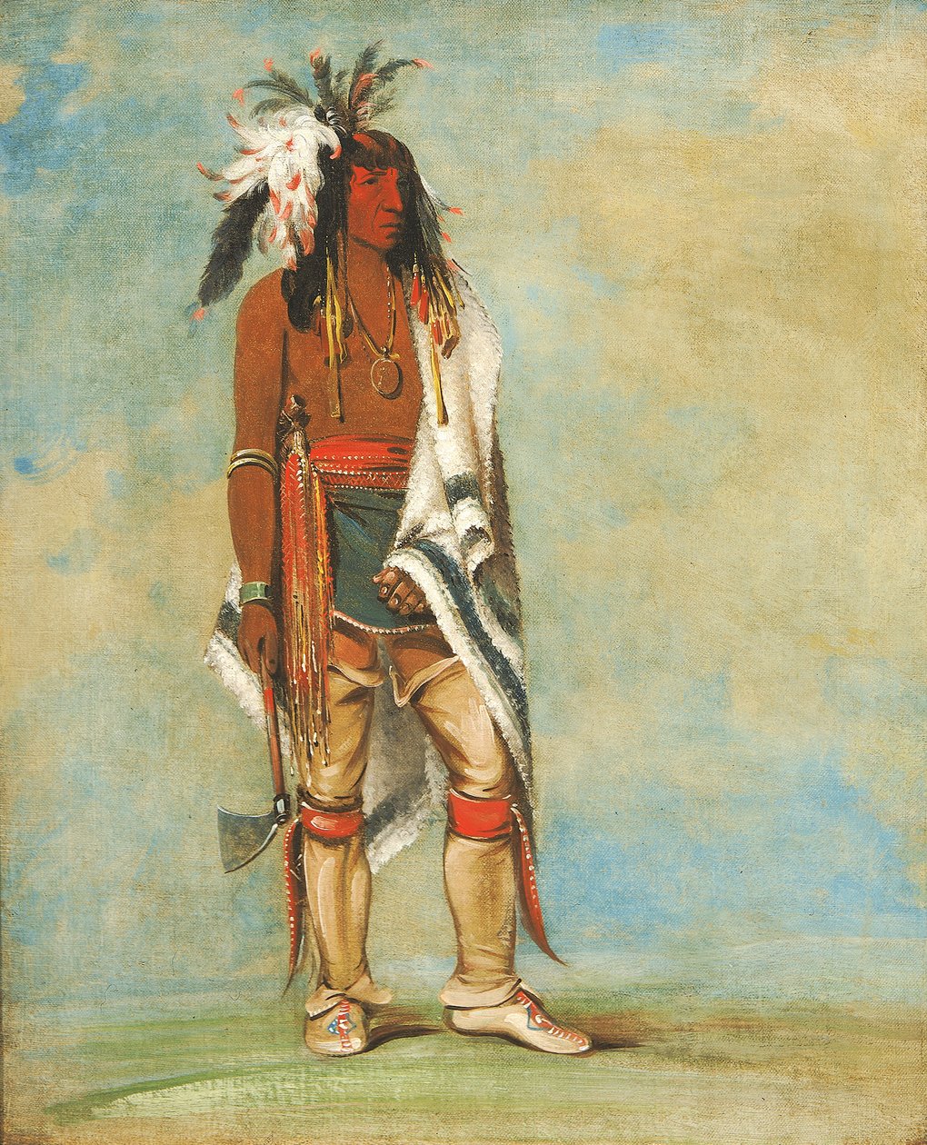 Nie w drodze, wódz, 1835-1836. autorstwa George Catlin