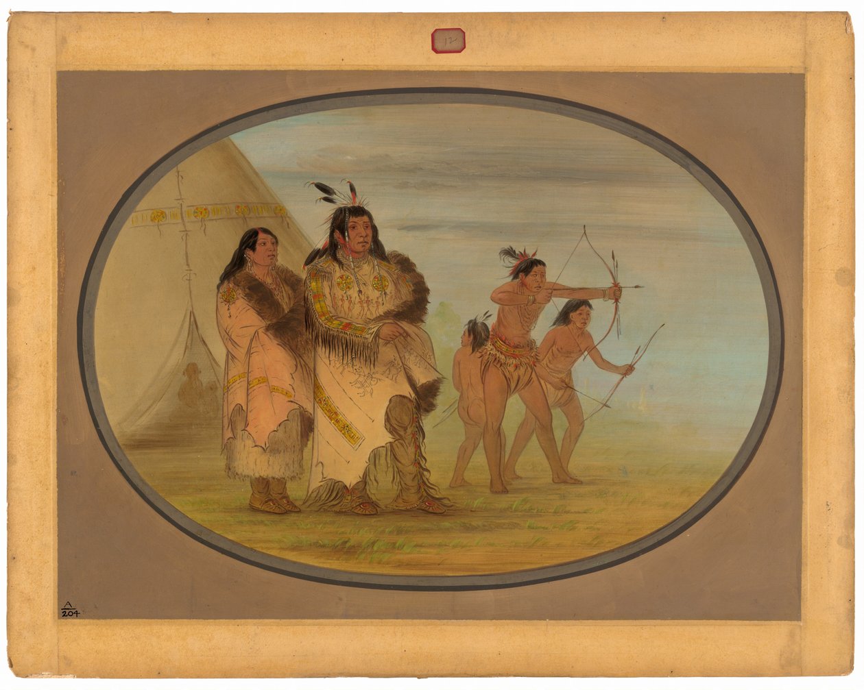 Indianie Ojibbeway autorstwa George Catlin