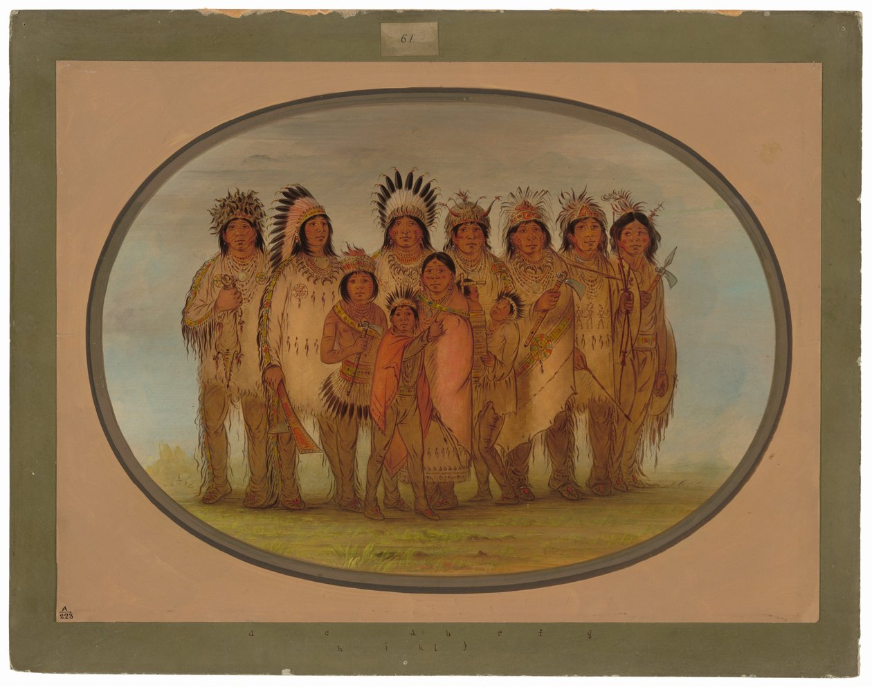 Indianie Ojibbeway w Paryżu autorstwa George Catlin