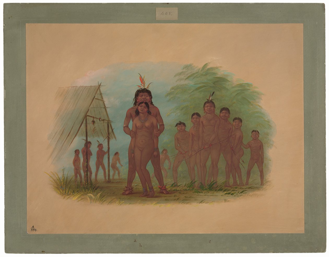 Indianie Orejona autorstwa George Catlin