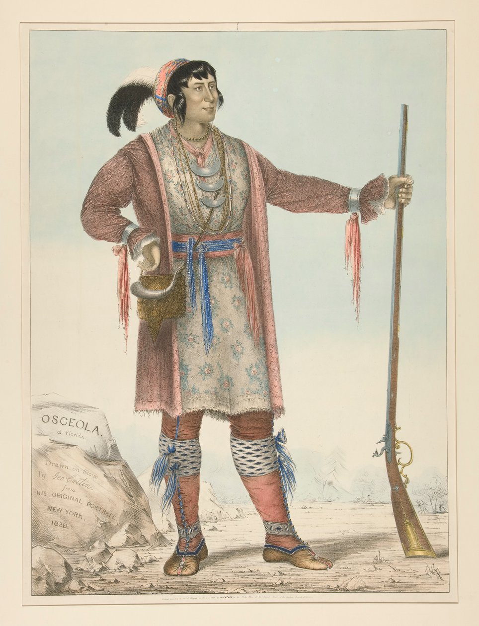Osceola (wódz Indii) autorstwa George Catlin