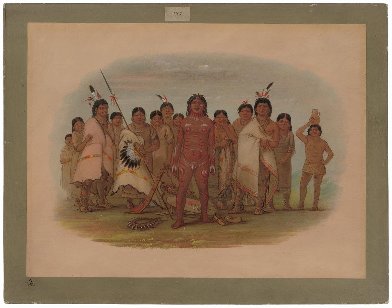 „Pomaluj mnie” - Apachee autorstwa George Catlin