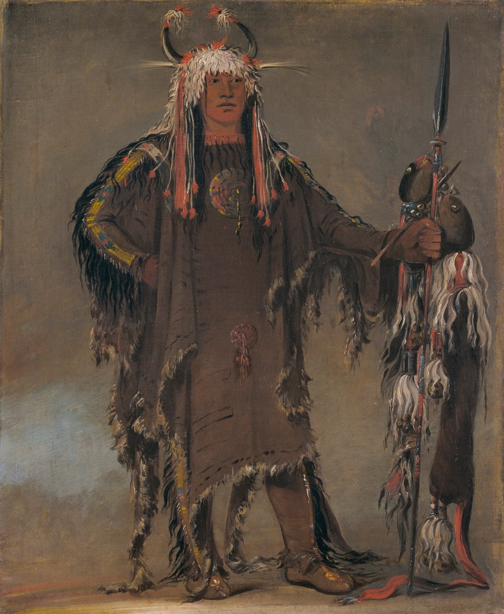 Peh-tó-pe-kiss, Orle Żebra, wódz Pieganów autorstwa George Catlin
