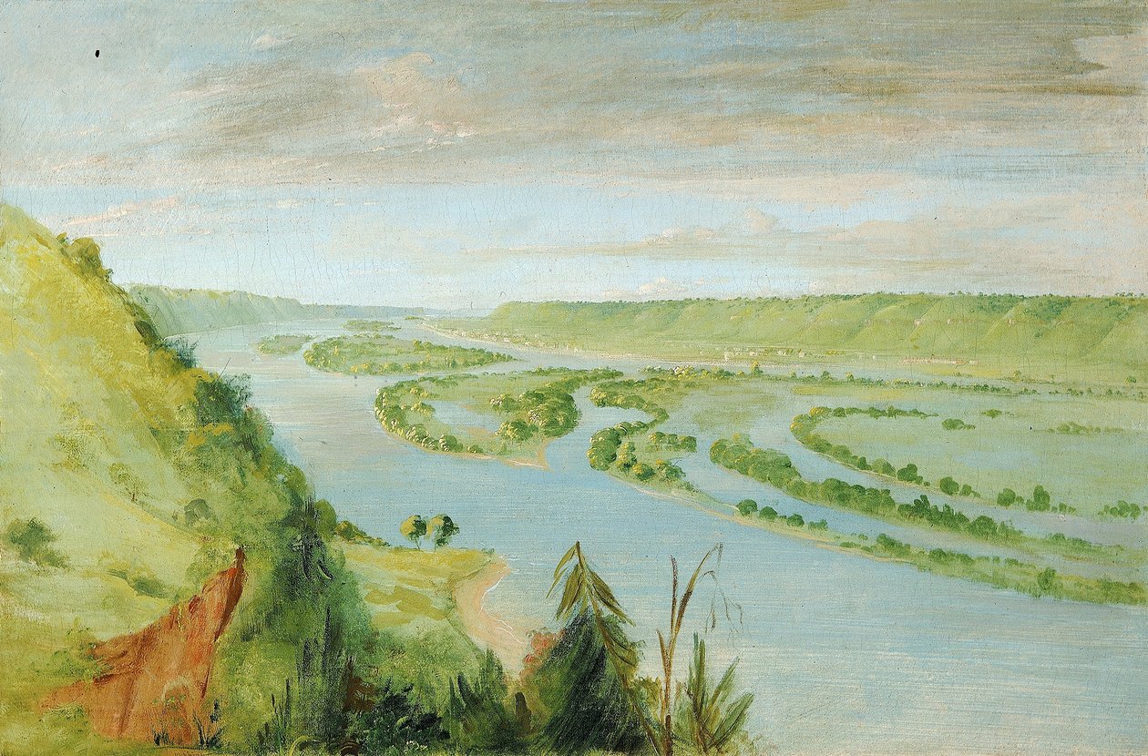 Prairie du Chien, Stany Zjednoczone Garrison autorstwa George Catlin