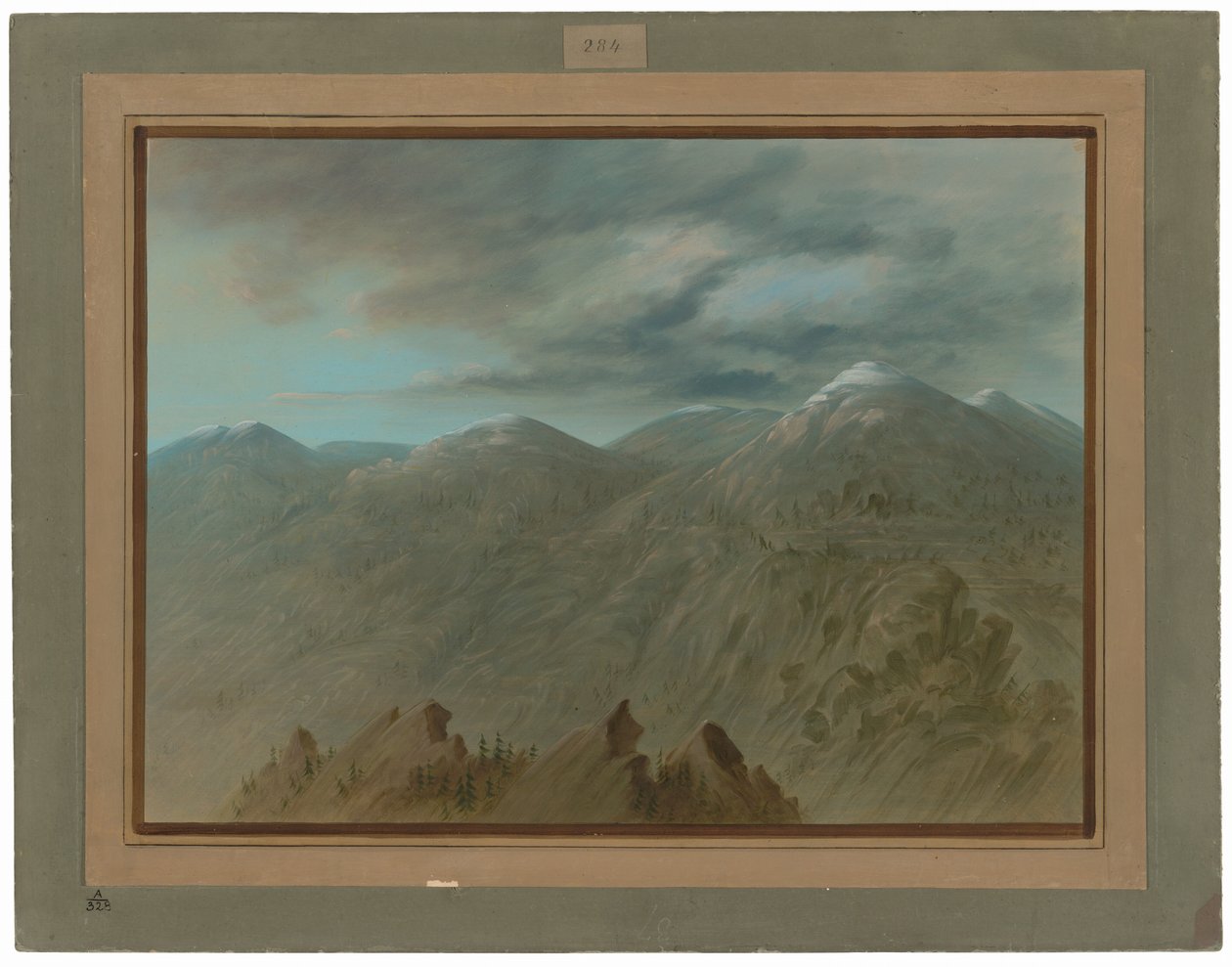 Góry Łososiowe autorstwa George Catlin