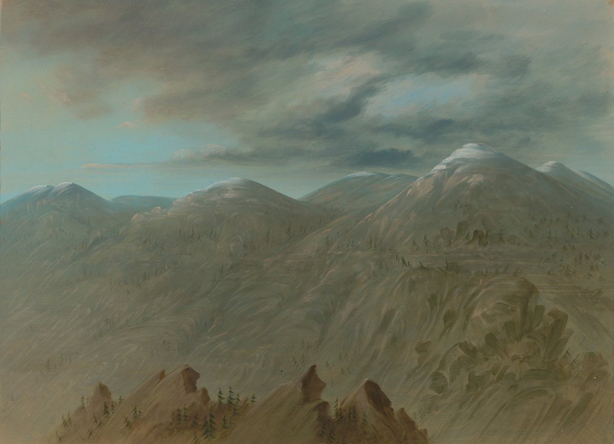 Góry Łososiowe, 18551869. autorstwa George Catlin