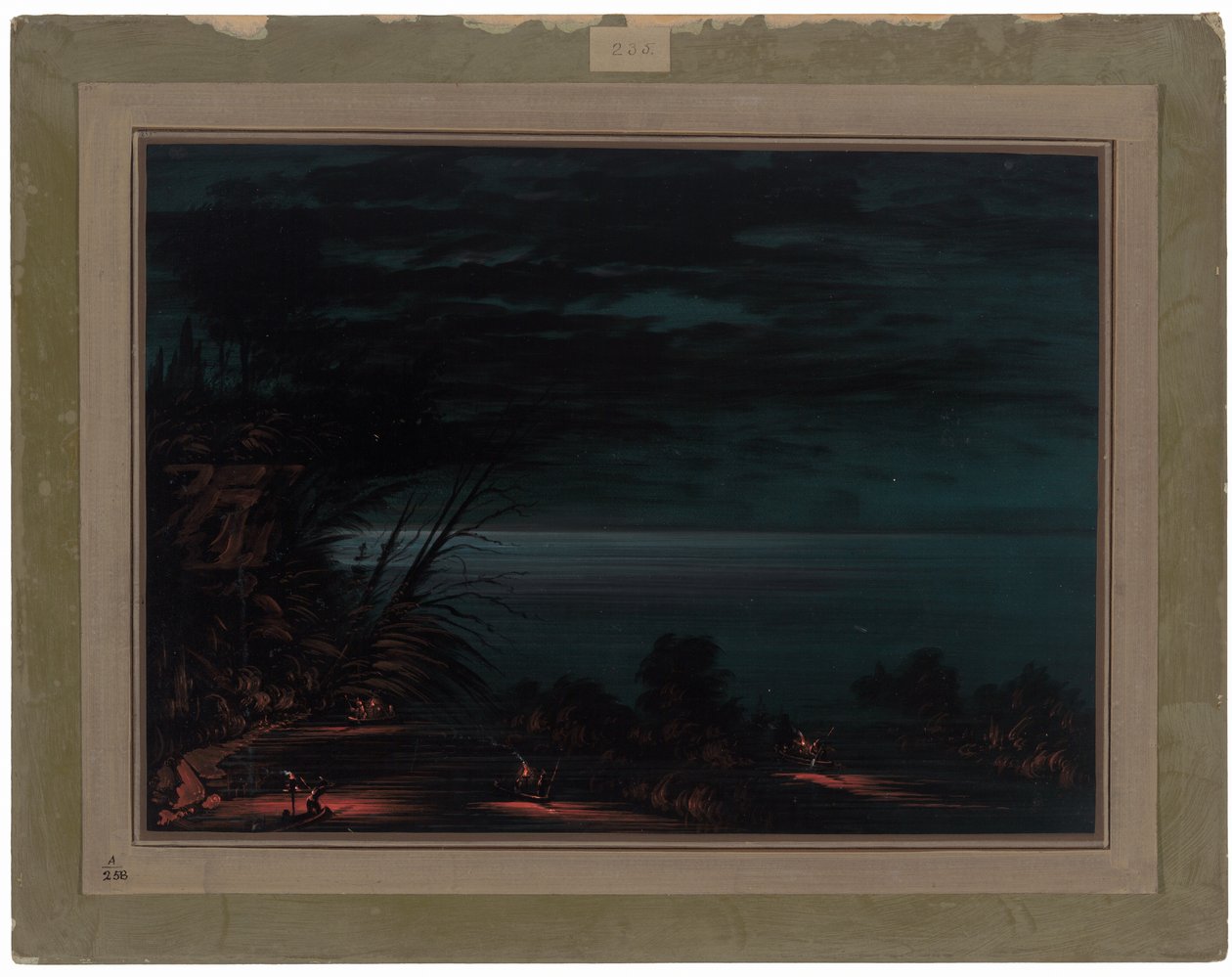 Włócznia z łososia - Ottowas, 18611869. autorstwa George Catlin