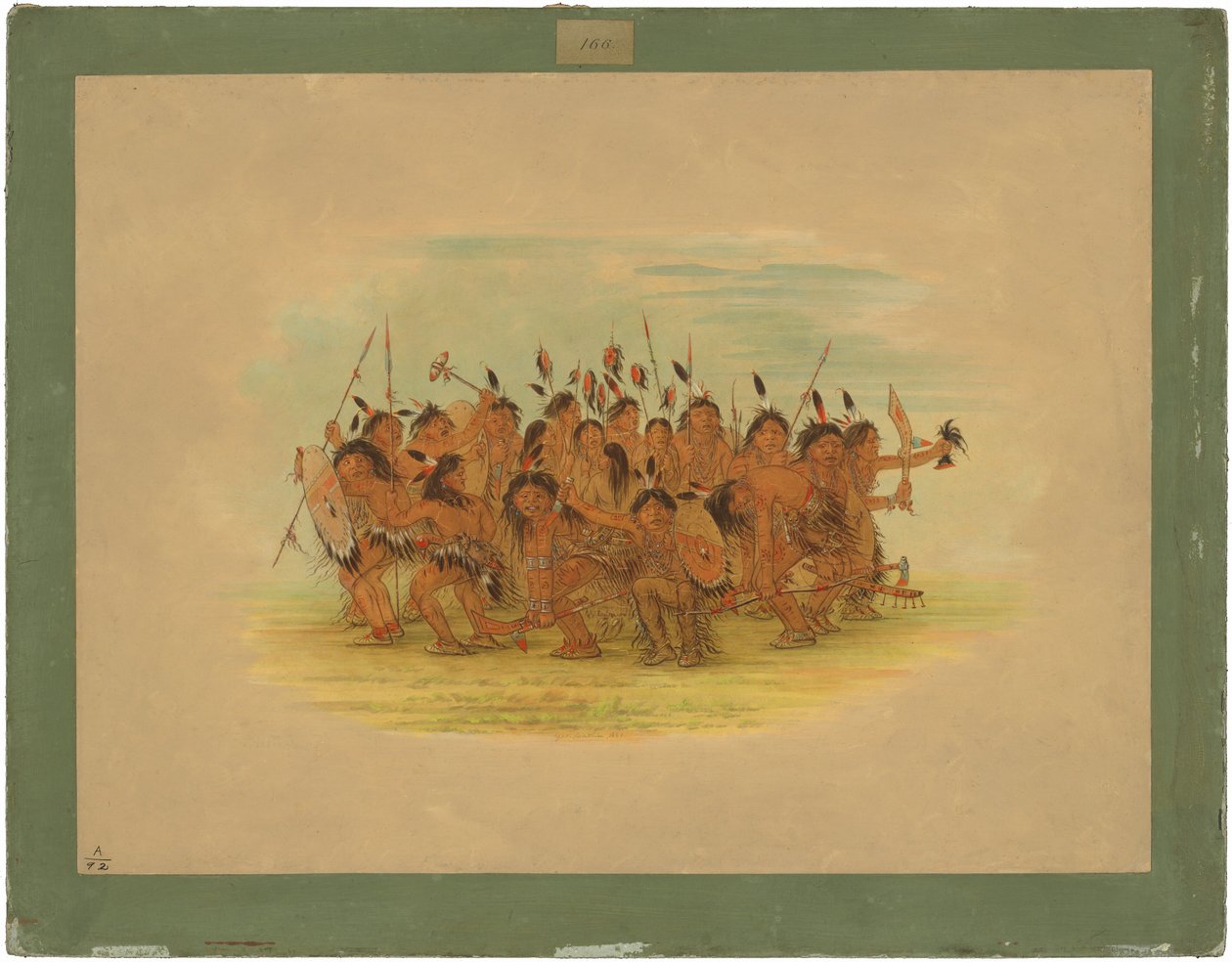 Scalp Dance - Sioux autorstwa George Catlin