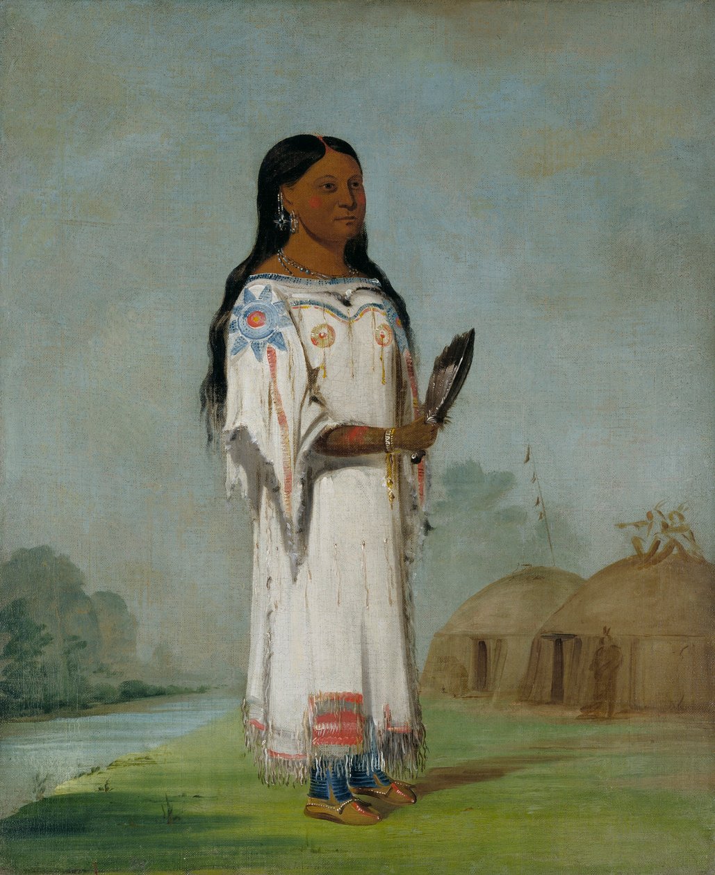 Seet-sé-be-a, Midday Sun, a Pretty Girl autorstwa George Catlin