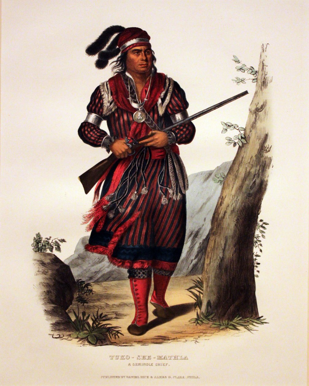 Wódz Seminoli Tuko-See-Mathla autorstwa George Catlin