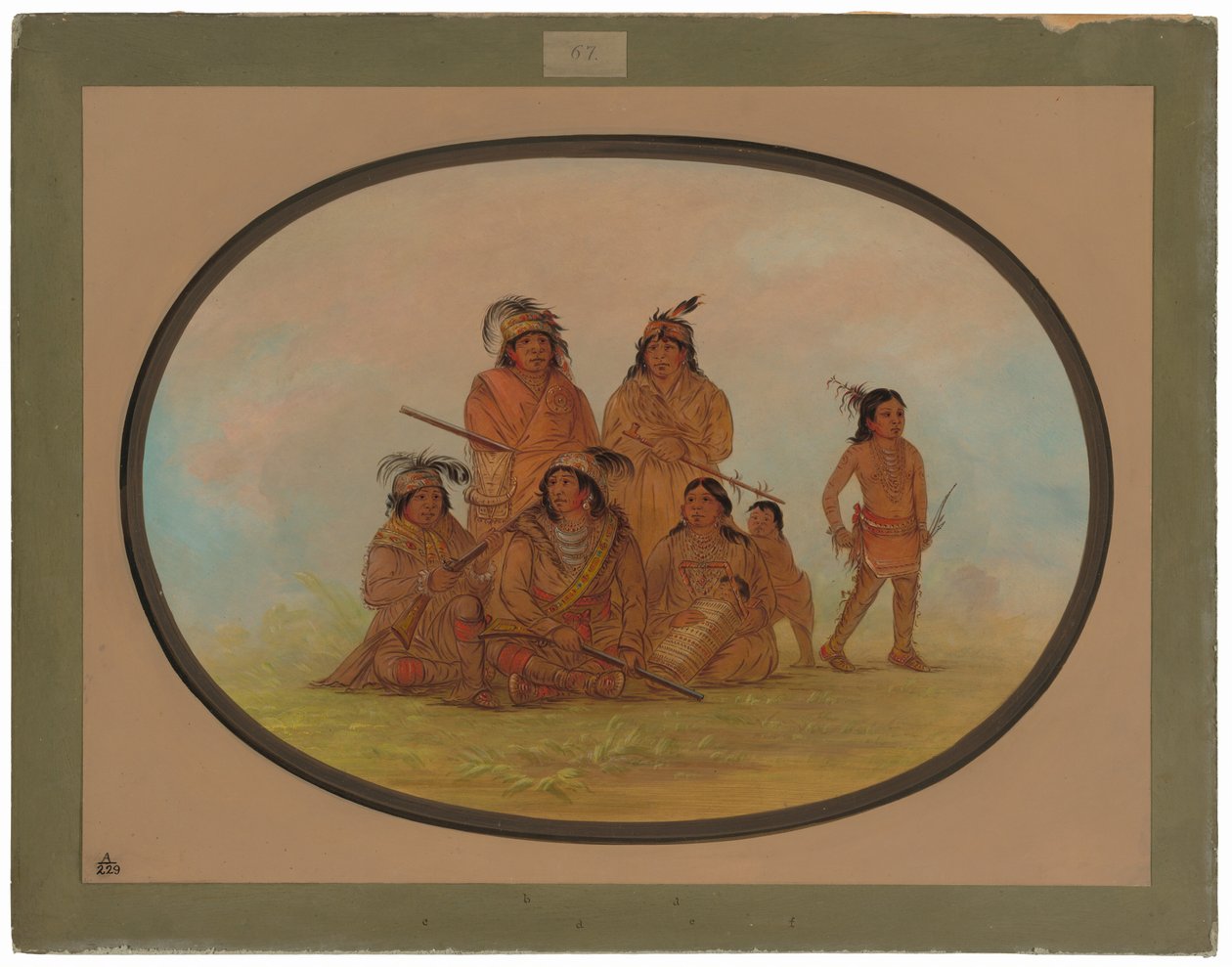 Indianie Seminole, więźniowie w Fort Moultrie autorstwa George Catlin