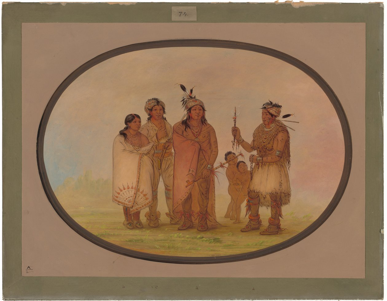 Indianie Shawano autorstwa George Catlin