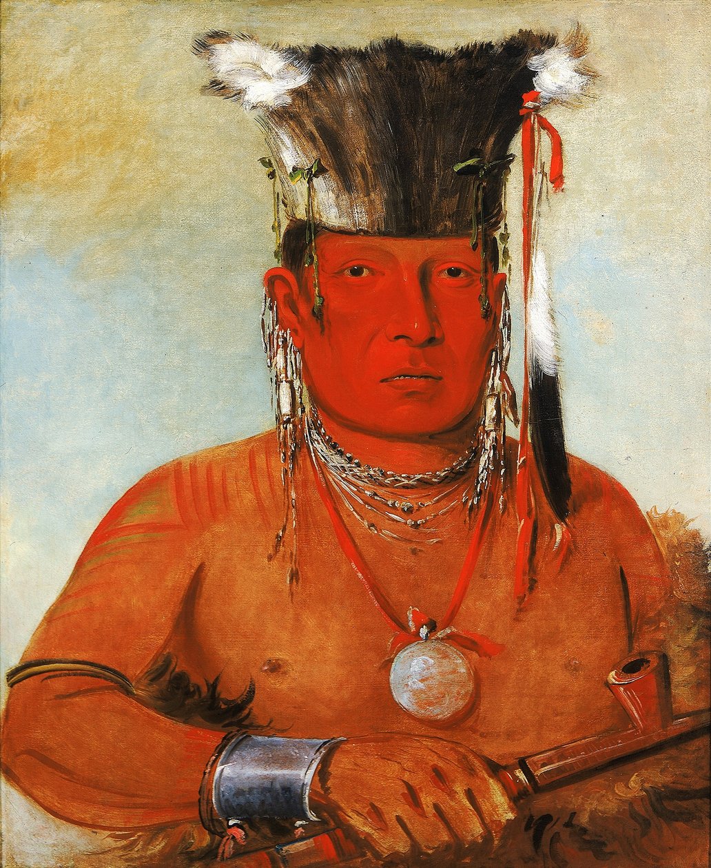 Sháw-da-mon-nee, Idzie, odważny autorstwa George Catlin