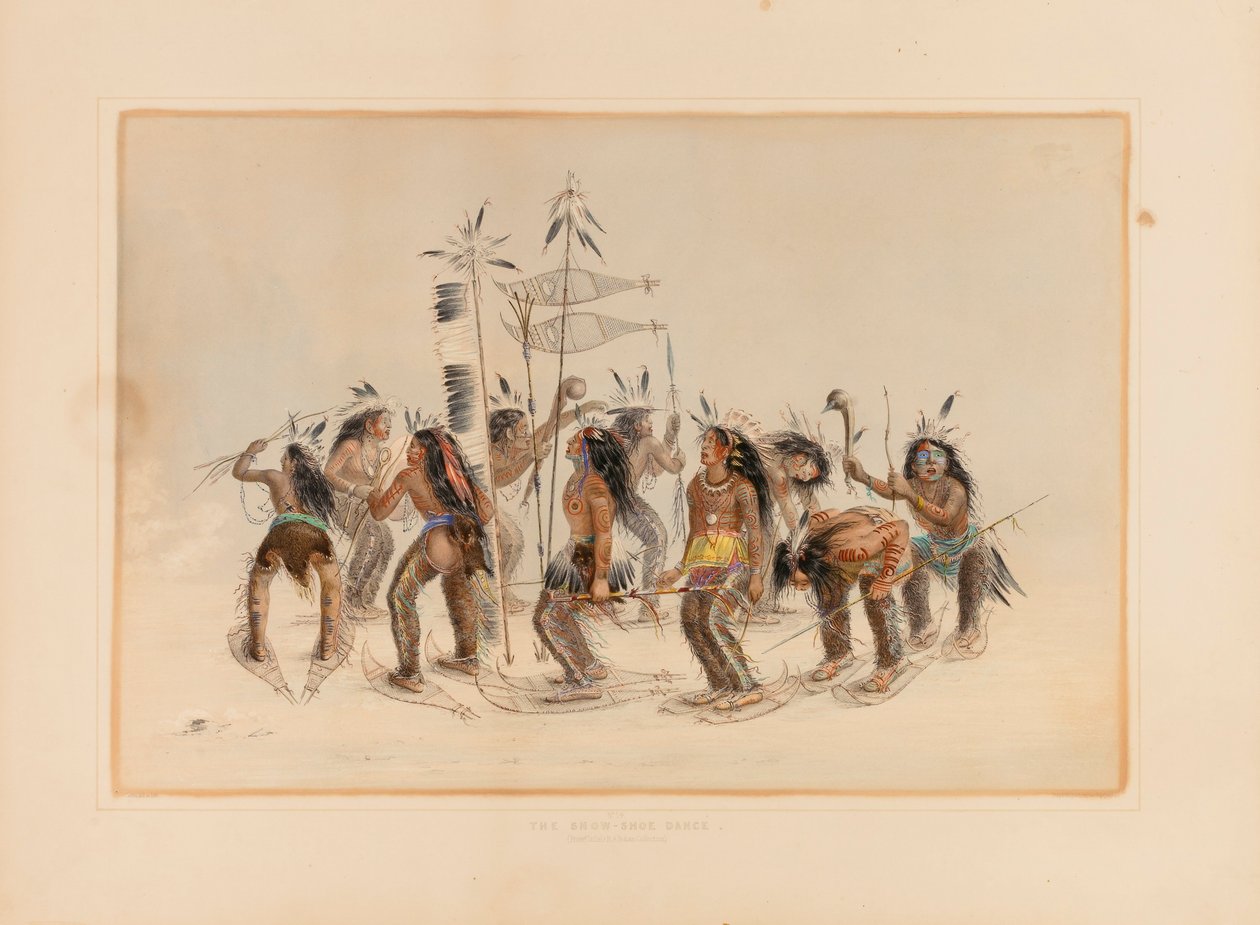 Taniec na rakietach śnieżnych - nr 14 autorstwa George Catlin