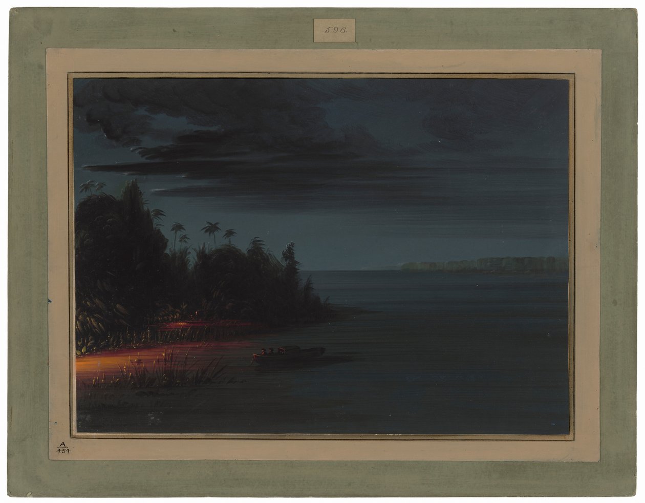 Polowanie na dziki przy blasku pochodni autorstwa George Catlin