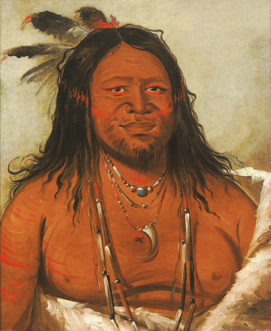 Ta-wáh-que-nah, Góra Skał, Drugi Wódz Plemienia autorstwa George Catlin