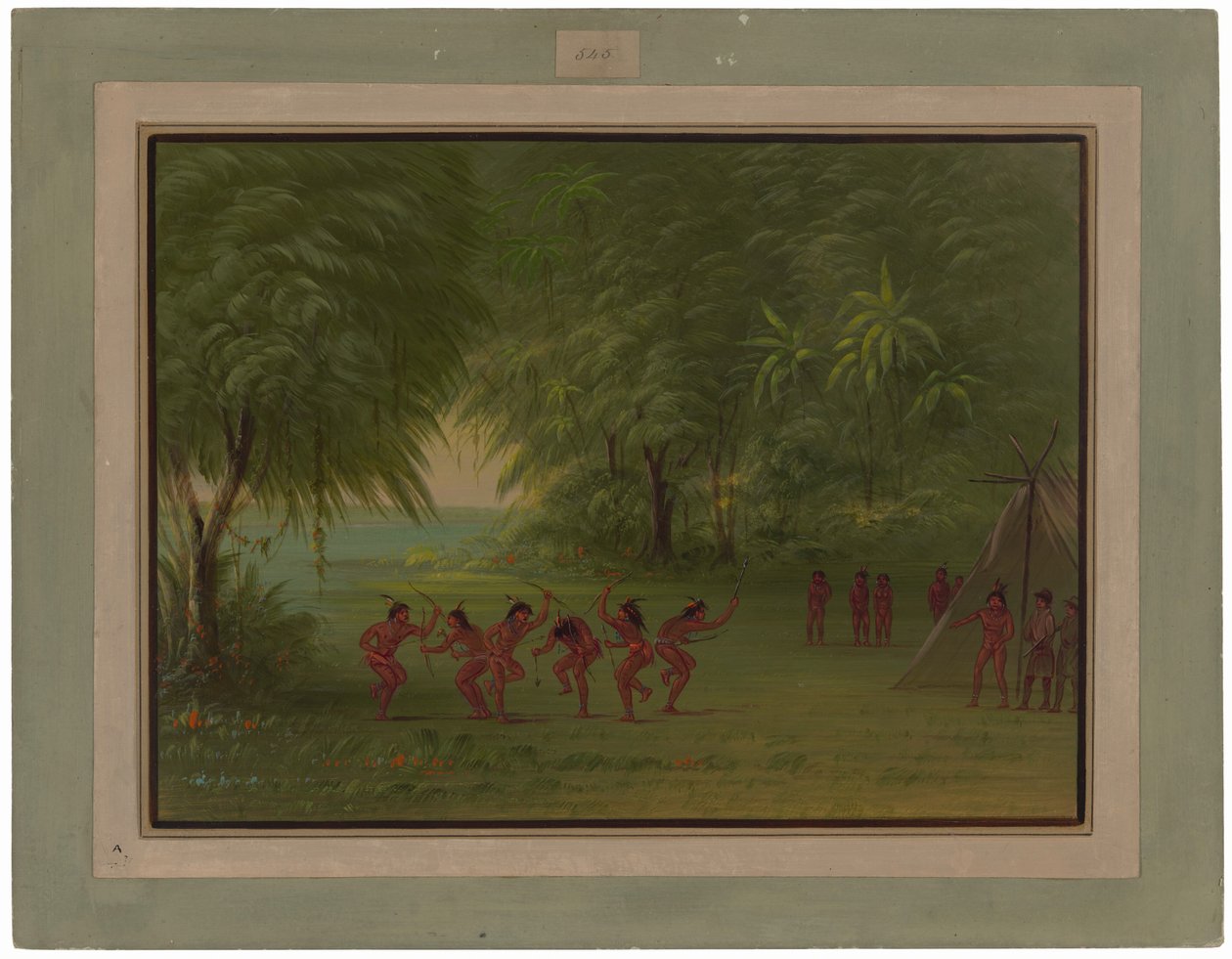 Obóz Tapuja autorstwa George Catlin