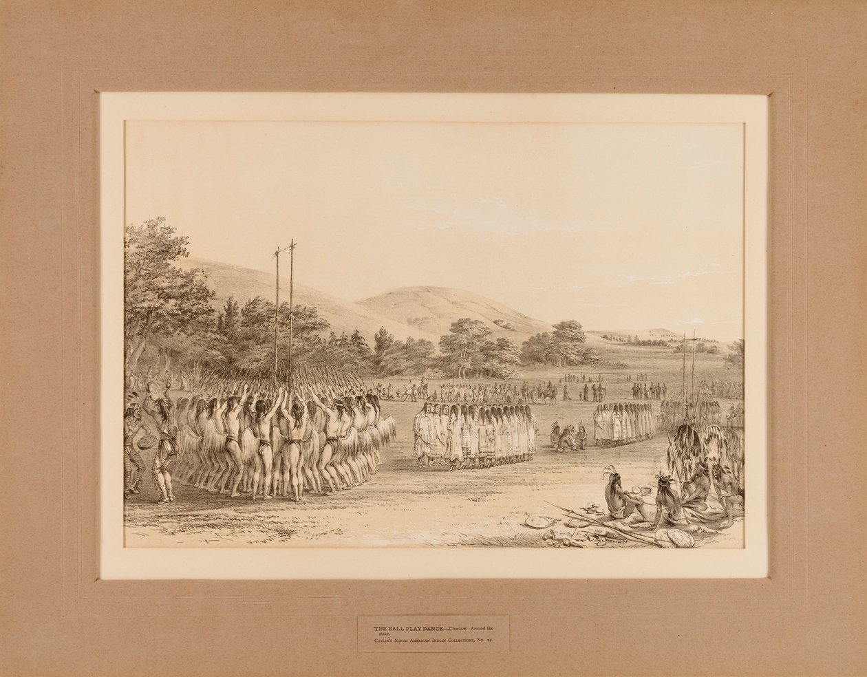 The Ball Play Dance - nr 22 autorstwa George Catlin