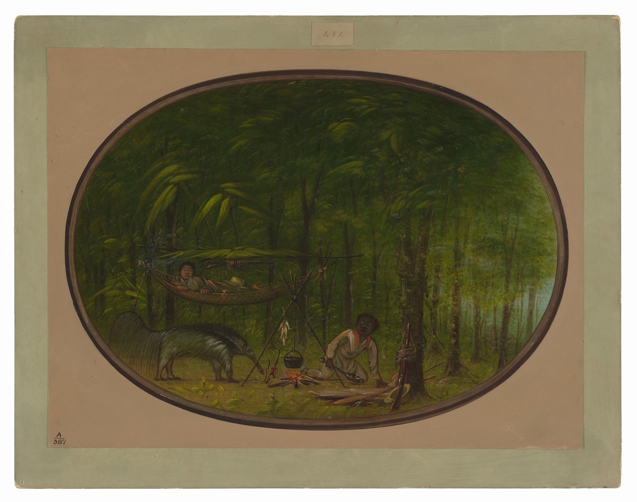 Wielki Mrówkojad autorstwa George Catlin