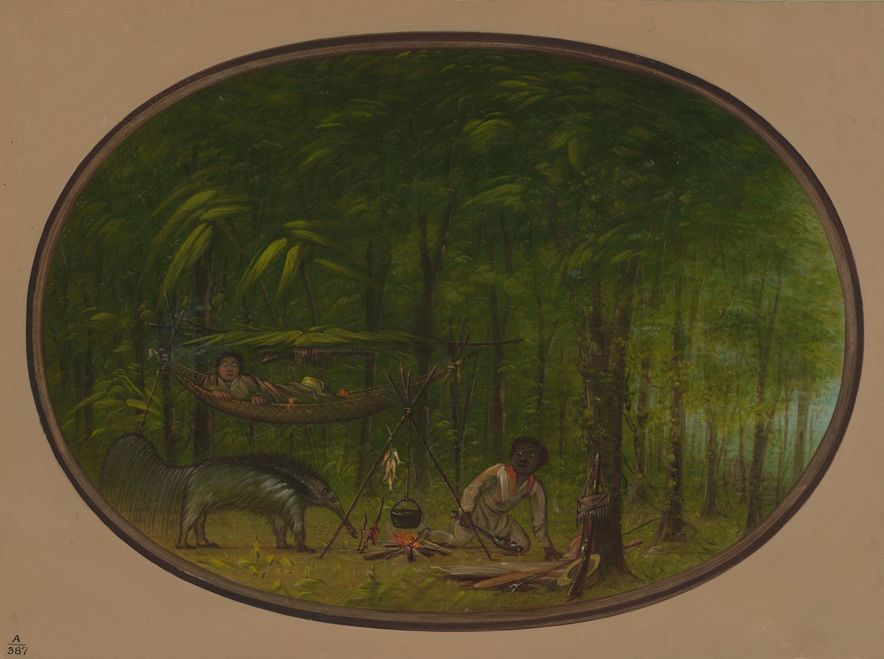 Wielki Mrówkożerca, 18541869. autorstwa George Catlin