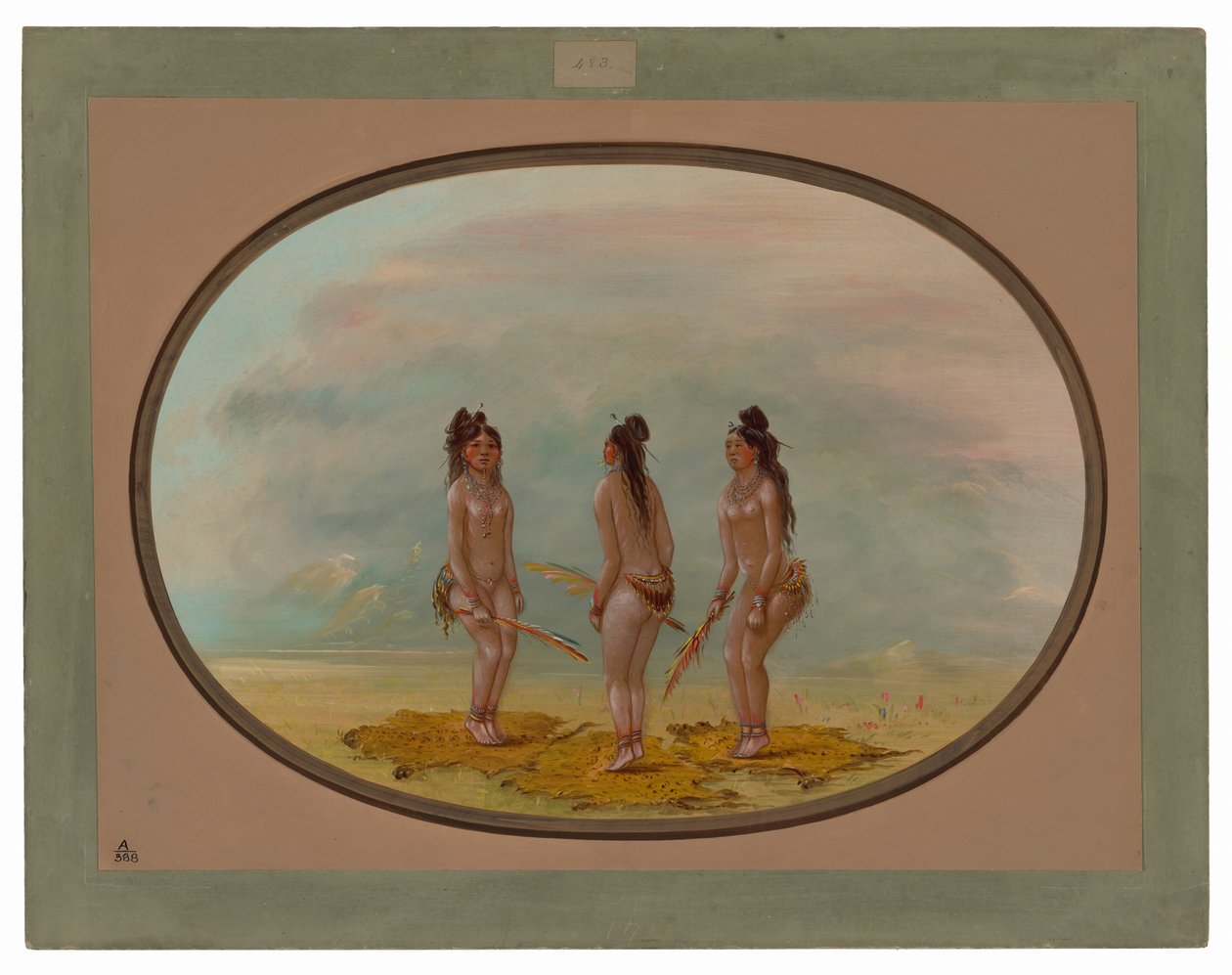 Przystojny taniec - Goo-a-give autorstwa George Catlin