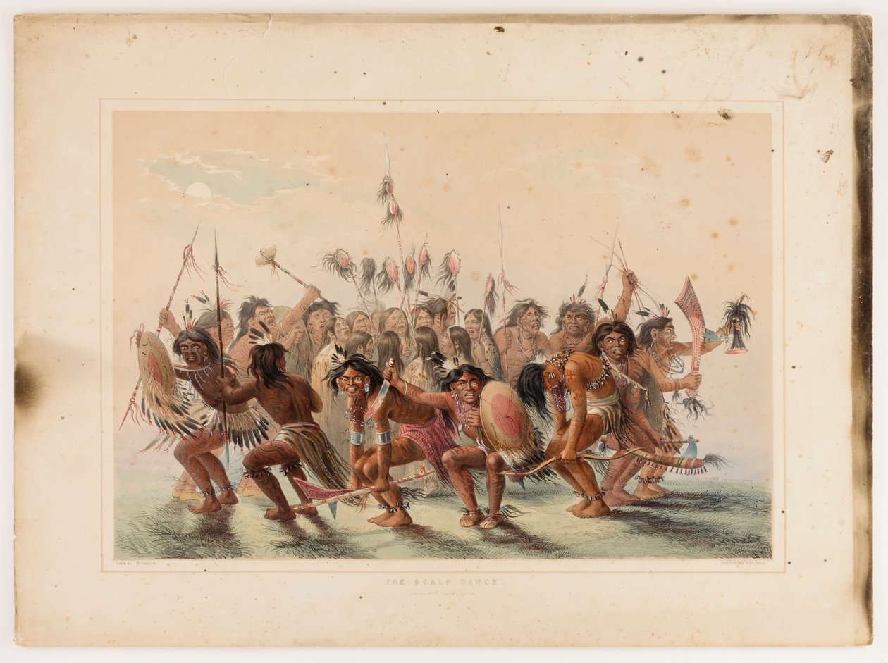 Taniec skóry głowy autorstwa George Catlin