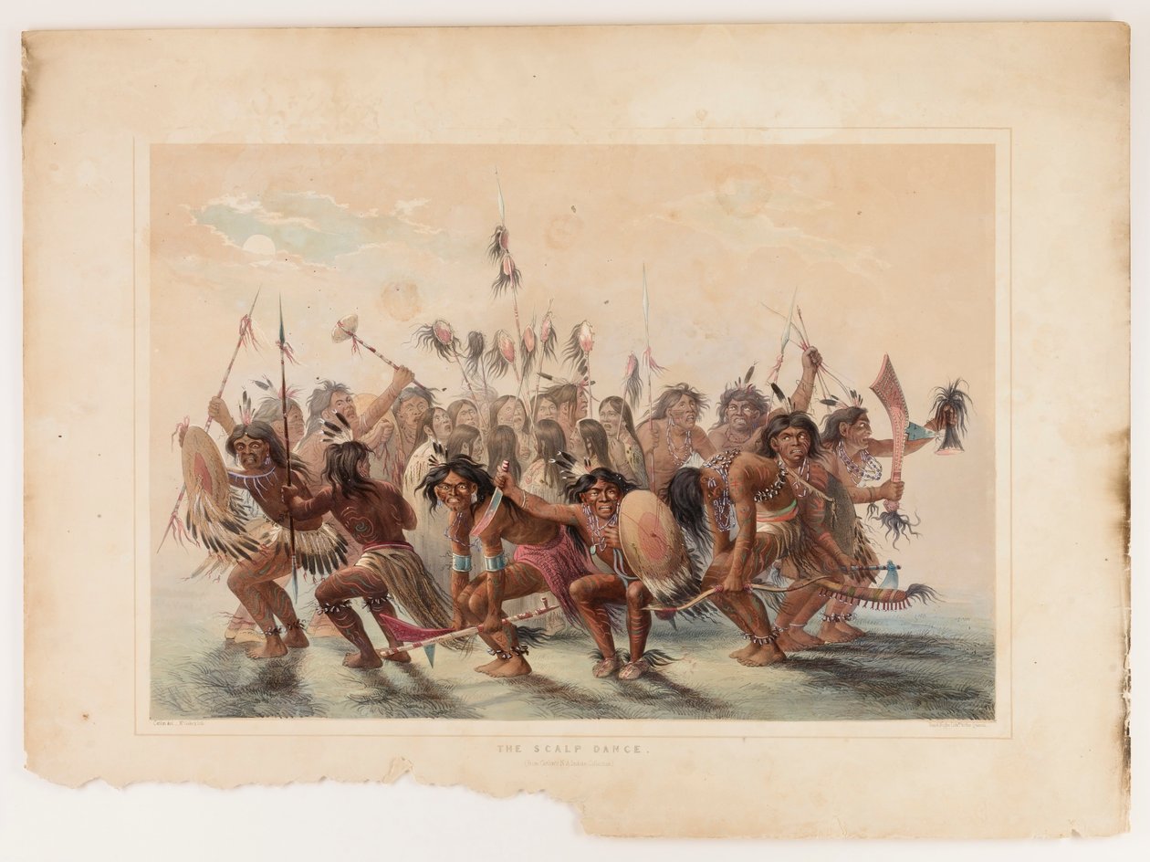 Taniec skóry głowy autorstwa George Catlin