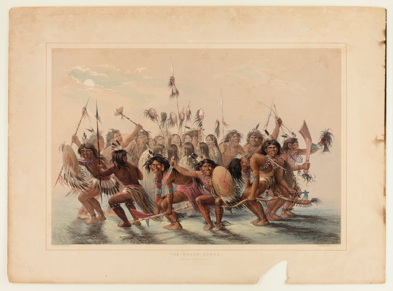 Taniec skóry głowy autorstwa George Catlin