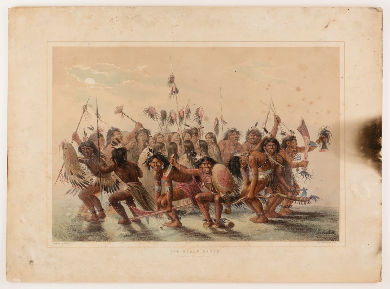 Taniec skóry głowy autorstwa George Catlin