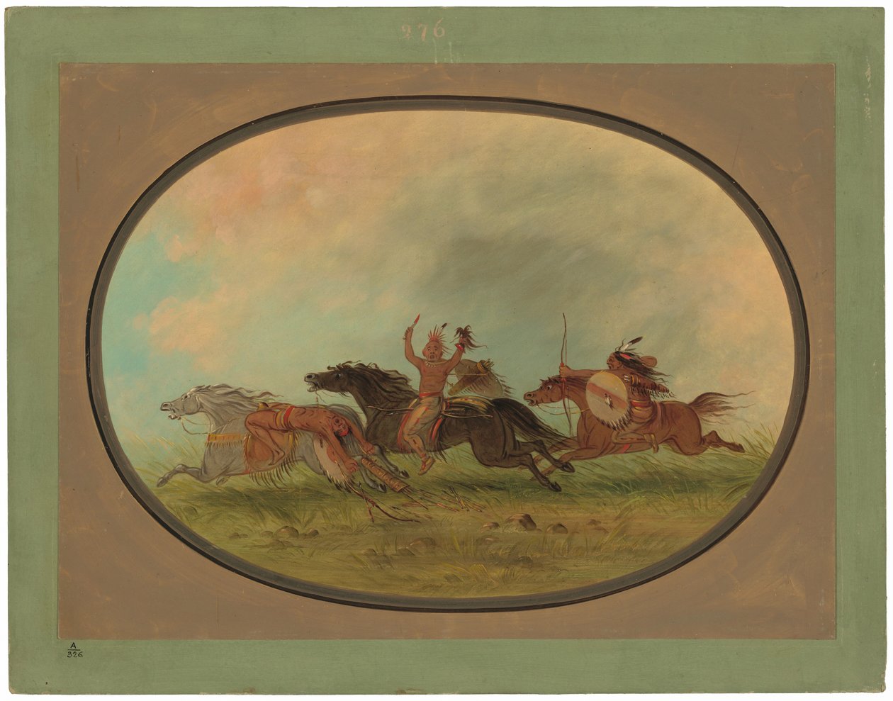Scalper oskalpowany - Pawnees i Cheyennes autorstwa George Catlin