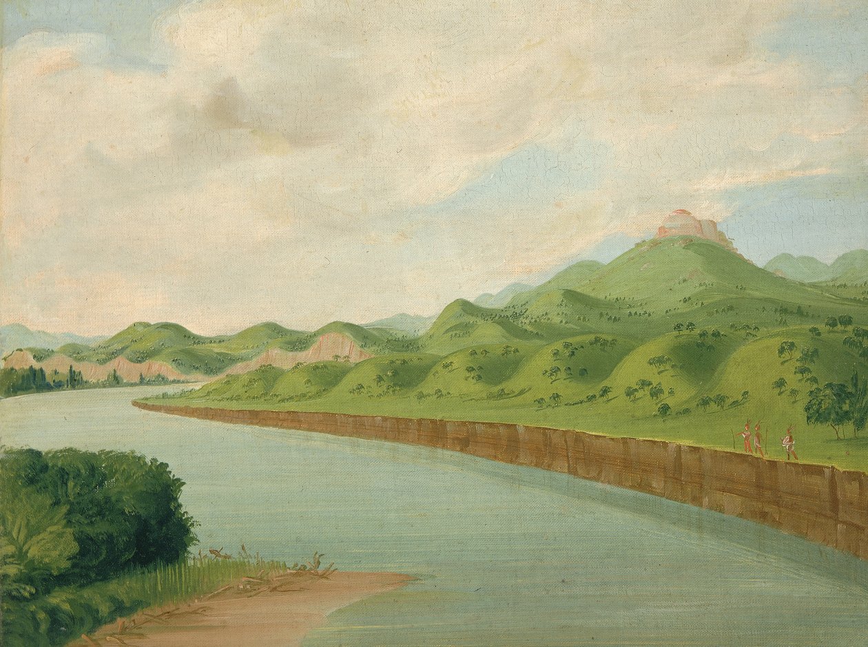 Wieża, 1100 mil nad St. Louis, 1832. autorstwa George Catlin