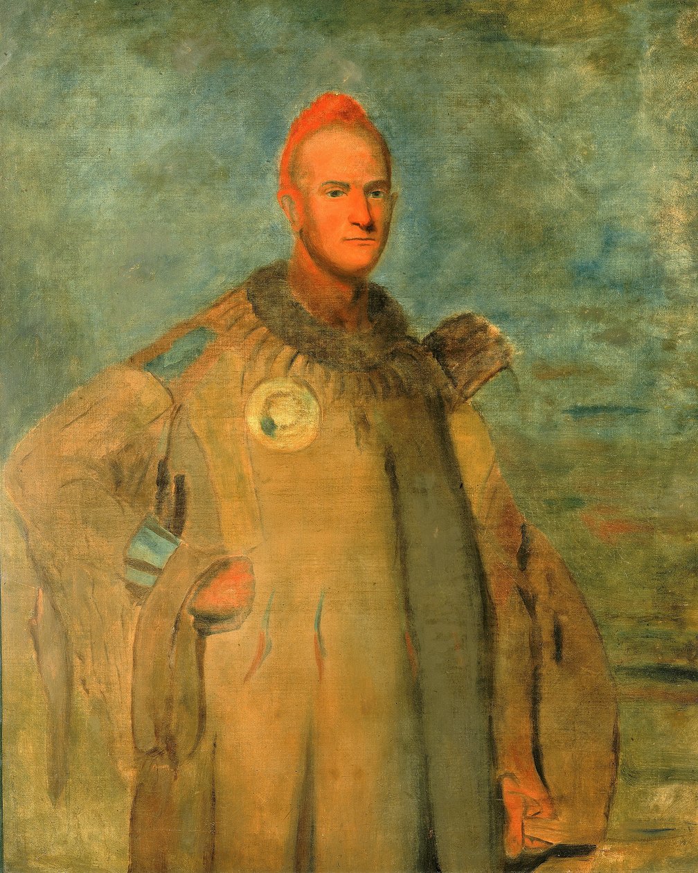 Theodore Burr Catlin w stroju indiańskim autorstwa George Catlin
