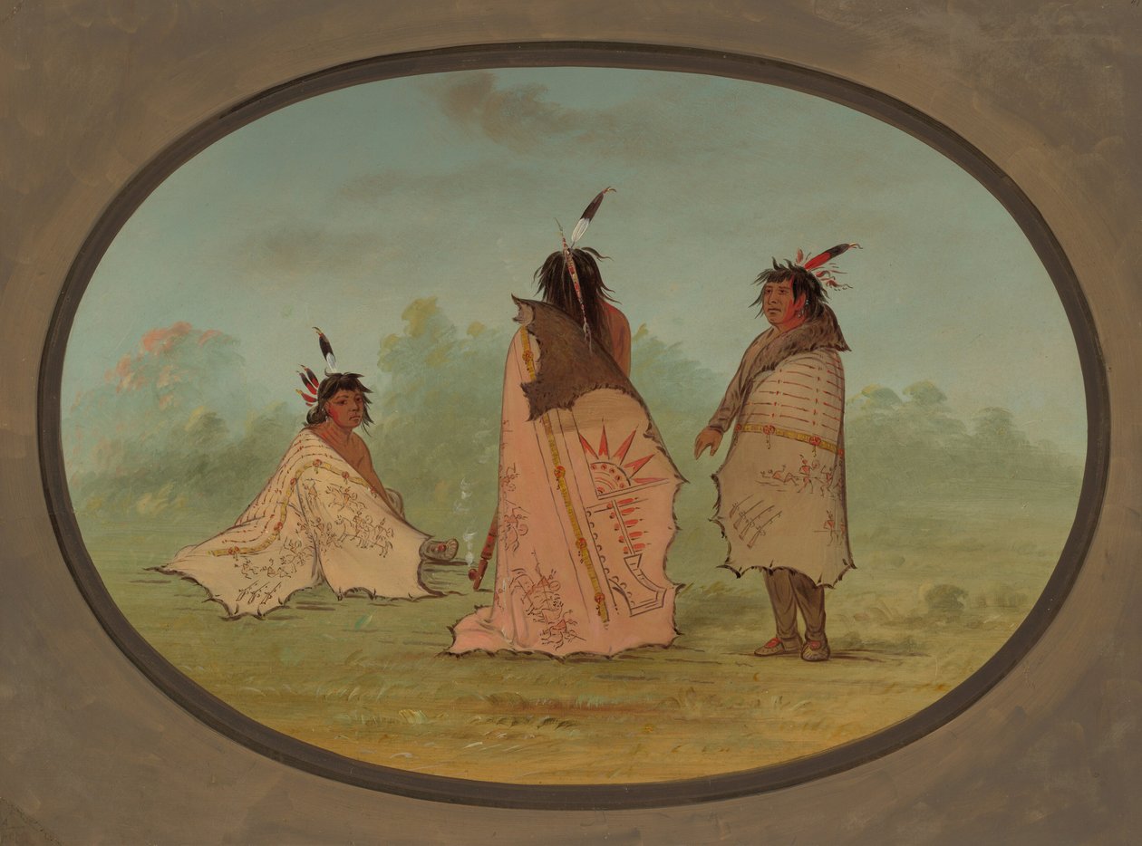 Trzech Czarnych Stóp, 18551869. autorstwa George Catlin