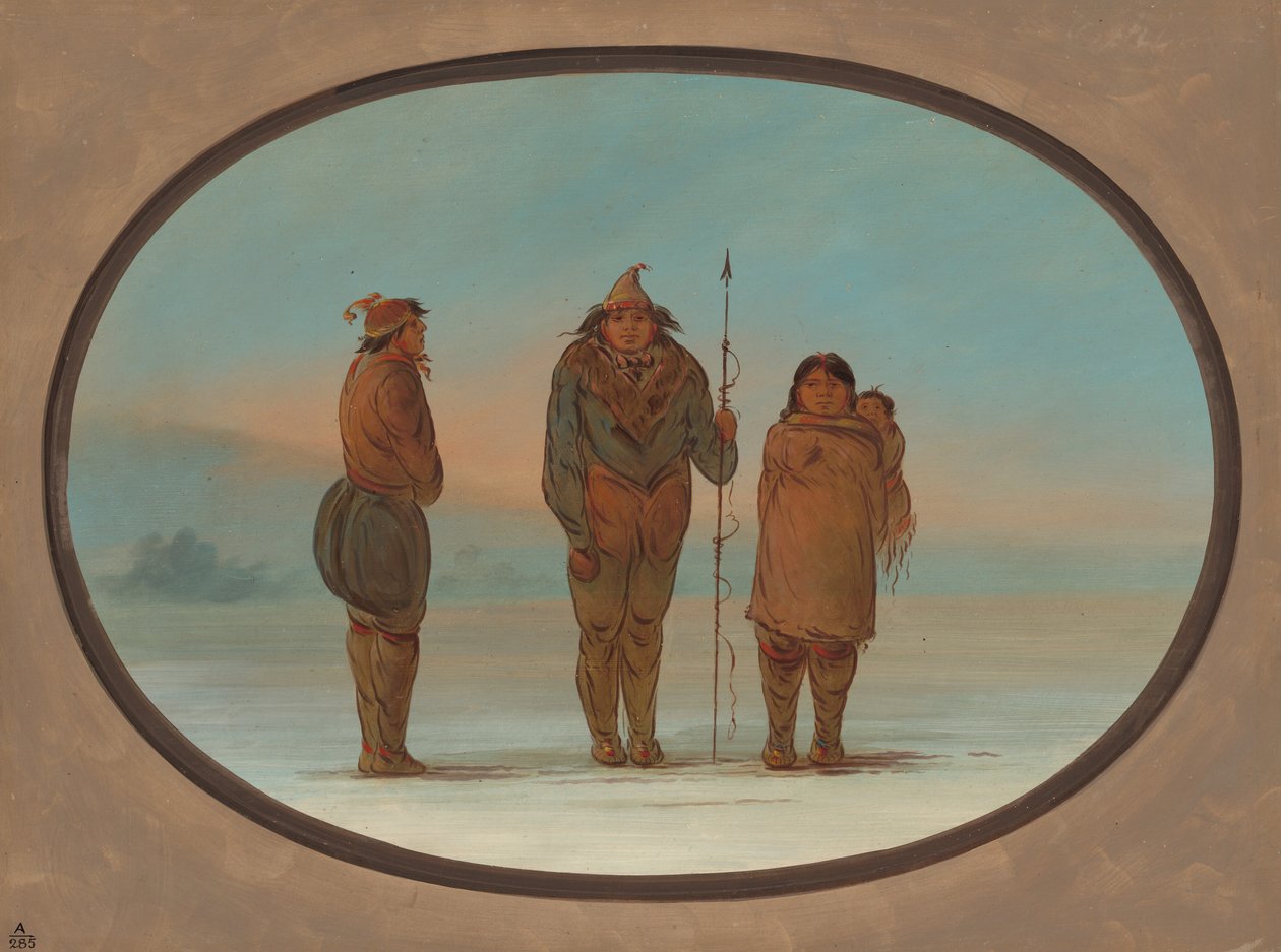 Trzej Eskimosi, 18551869. autorstwa George Catlin
