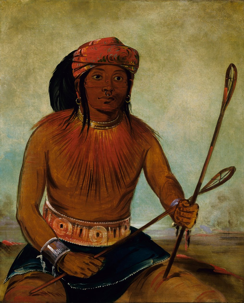 Tul-lock-chísh-ko, pije sok z kamienia autorstwa George Catlin