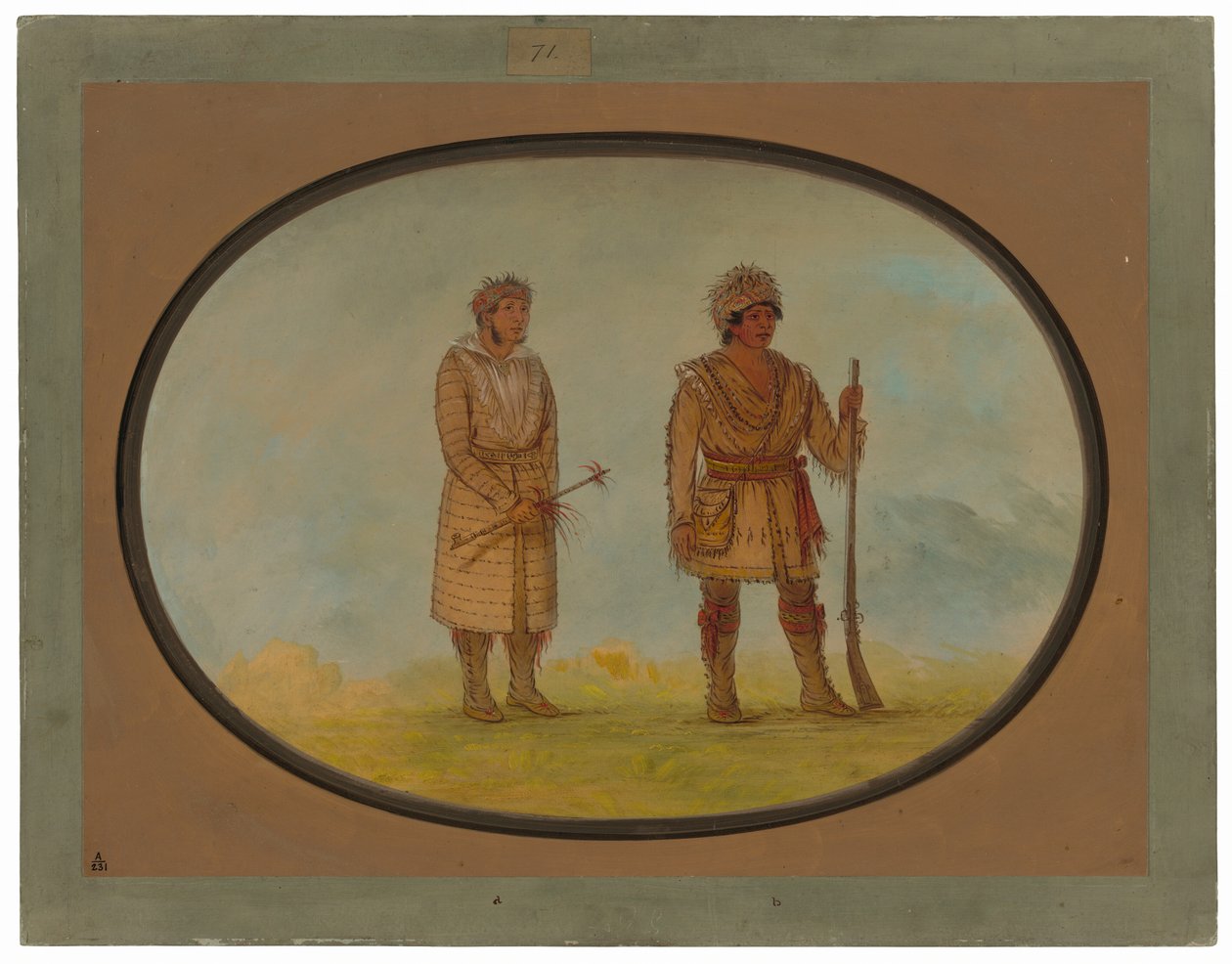 Dwaj wodzowie Cherokee autorstwa George Catlin