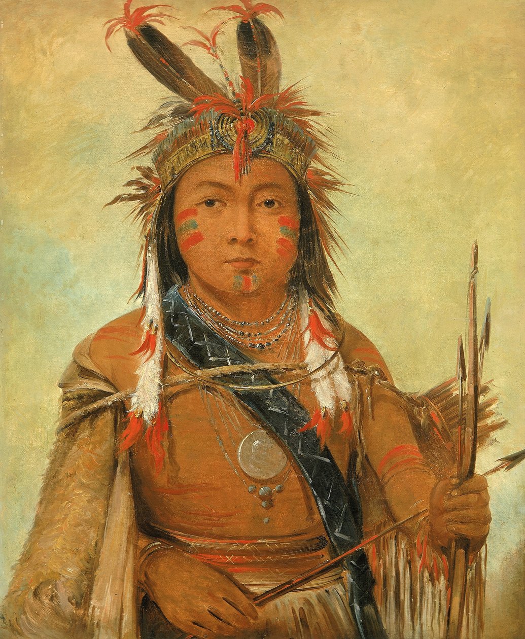 Ud-je-jock, Pelikan, Chłopiec autorstwa George Catlin