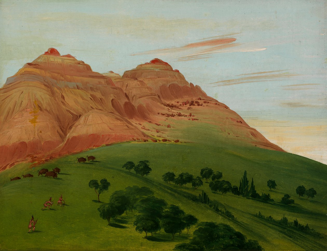 Zobacz w Grand Detour, 1900 mil nad St. Louis, 1832. autorstwa George Catlin